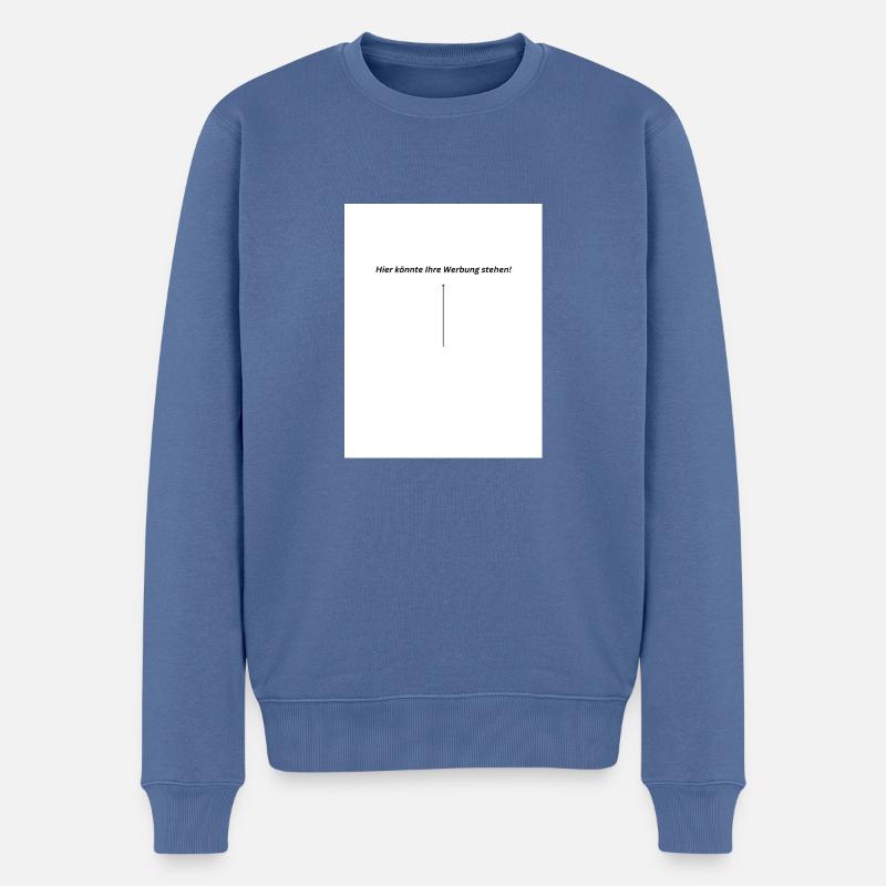 Hier könnte Ihre Werbung stehen - Männer Premium Bio Pullover - Taubenblau