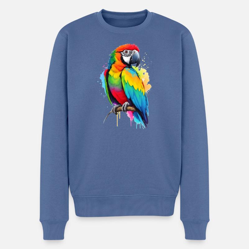 Ara - Männer Premium Bio Pullover - Taubenblau