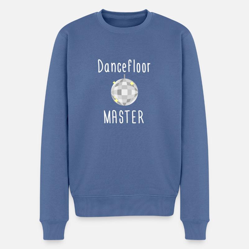 Dancefloor Master - Pull Premium bio Homme - bleu pigeon