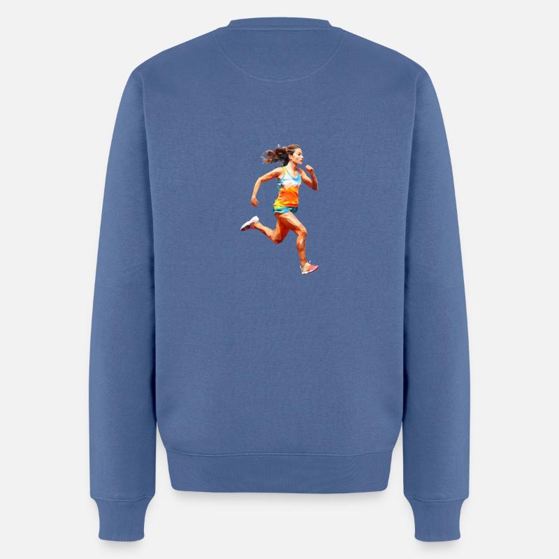 Coureuse - Pull Premium bio Homme - bleu pigeon