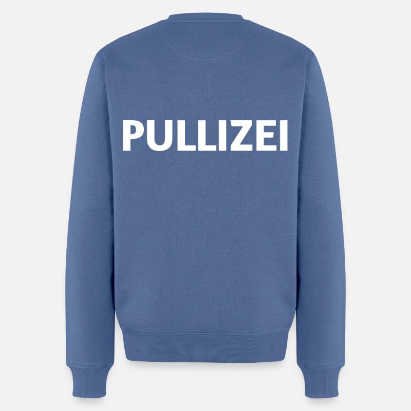 Pullizei Gag - Männer Premium Bio Pullover - Taubenblau