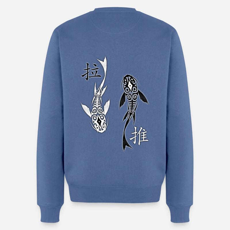 Avatar - Tui & La / Raava-Vaatu - Pull Premium bio Homme - bleu pigeon