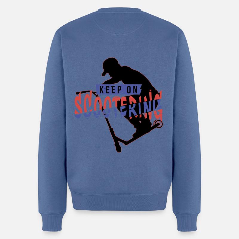 Keep on 3 - Pull Premium bio Homme - bleu pigeon