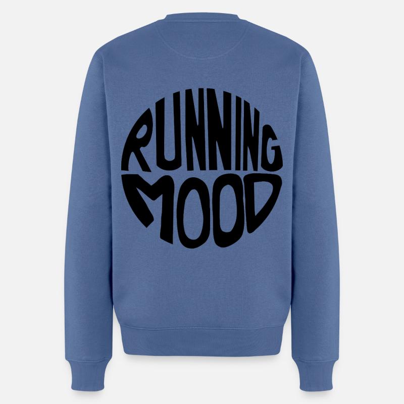 Humeur de course - Pull Premium bio Homme - bleu pigeon