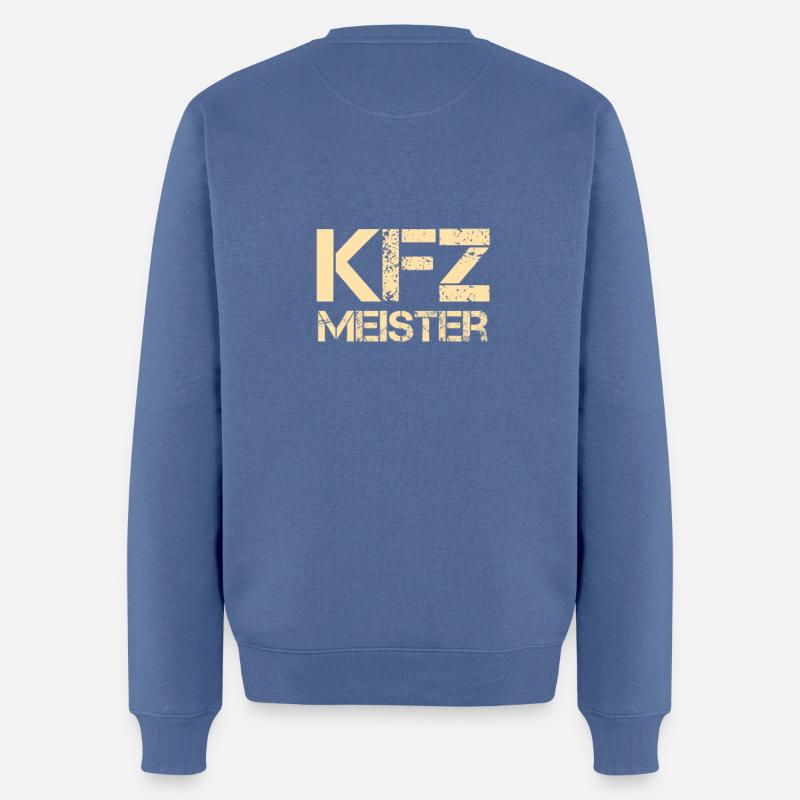 Kfz Meister Auto Mechaniker Sprüche Automechaniker - Männer Premium Bio Pullover - Taubenblau