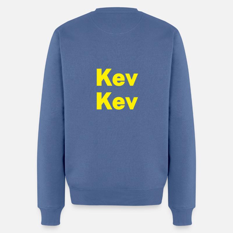 Kev Kev Kevin - Männer Premium Bio Pullover - Taubenblau