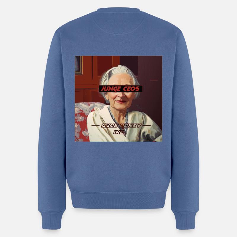 JUNGE CEOS - Männer Premium Bio Pullover - Taubenblau