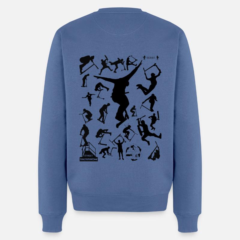 All stars 1 - Männer Premium Bio Pullover - Taubenblau