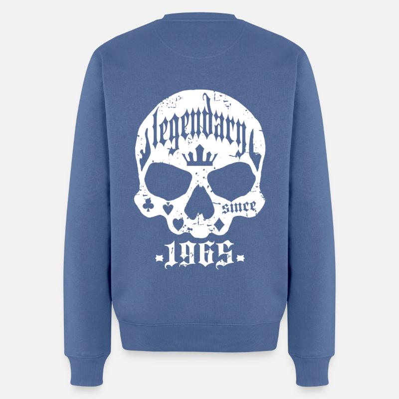 Legendary since 1965 - Männer Premium Bio Pullover - Taubenblau