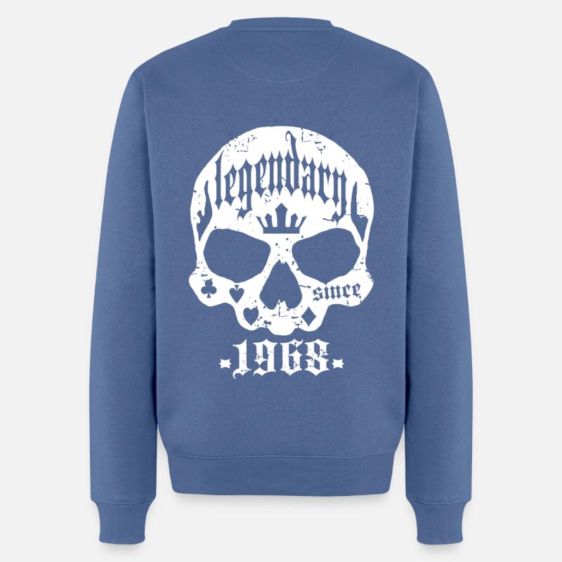 Légendaire depuis 1968 - Pull Premium bio Homme - bleu pigeon