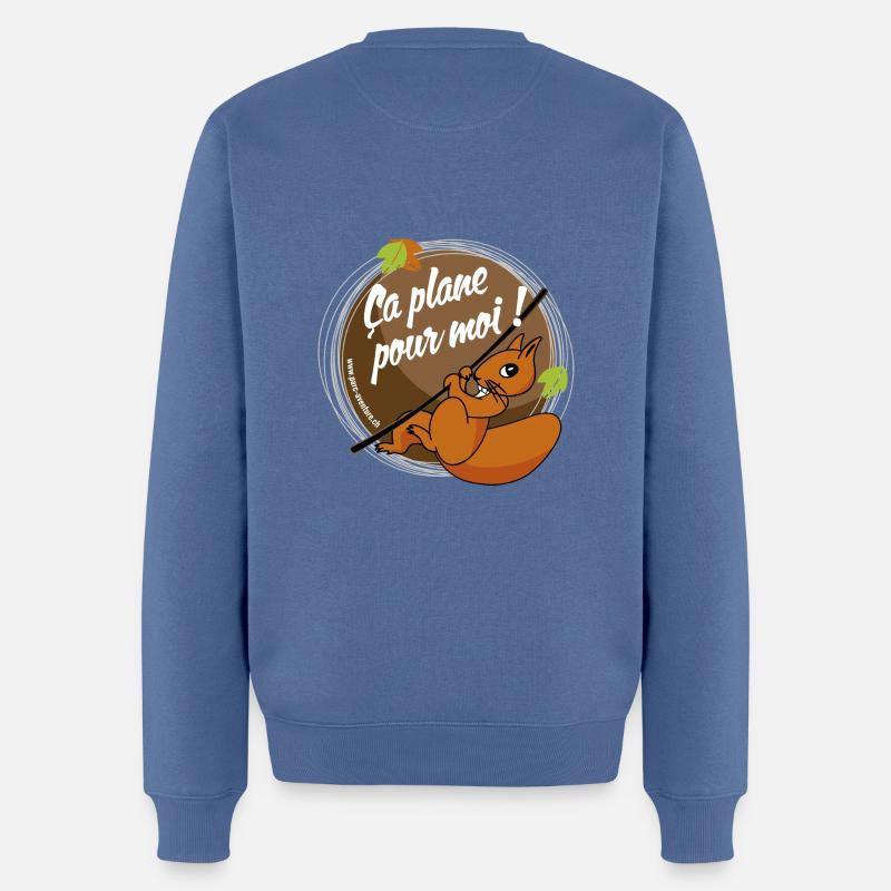 Ça plane pour moi! - Pull Premium bio Homme - bleu pigeon