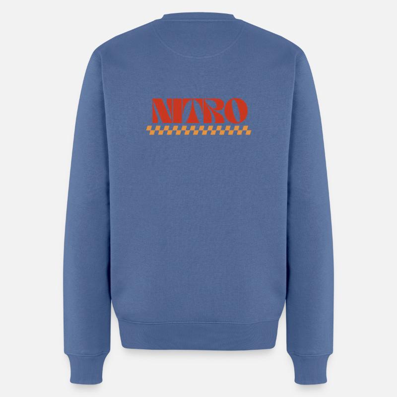 Nitro - Pull Premium bio Homme - bleu pigeon