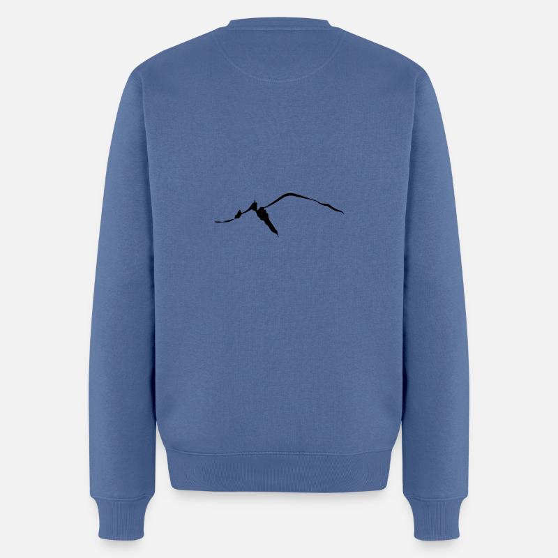 Chamonix mont blanc aiguille du midi leewarddesign - Männer Premium Bio Pullover - Taubenblau