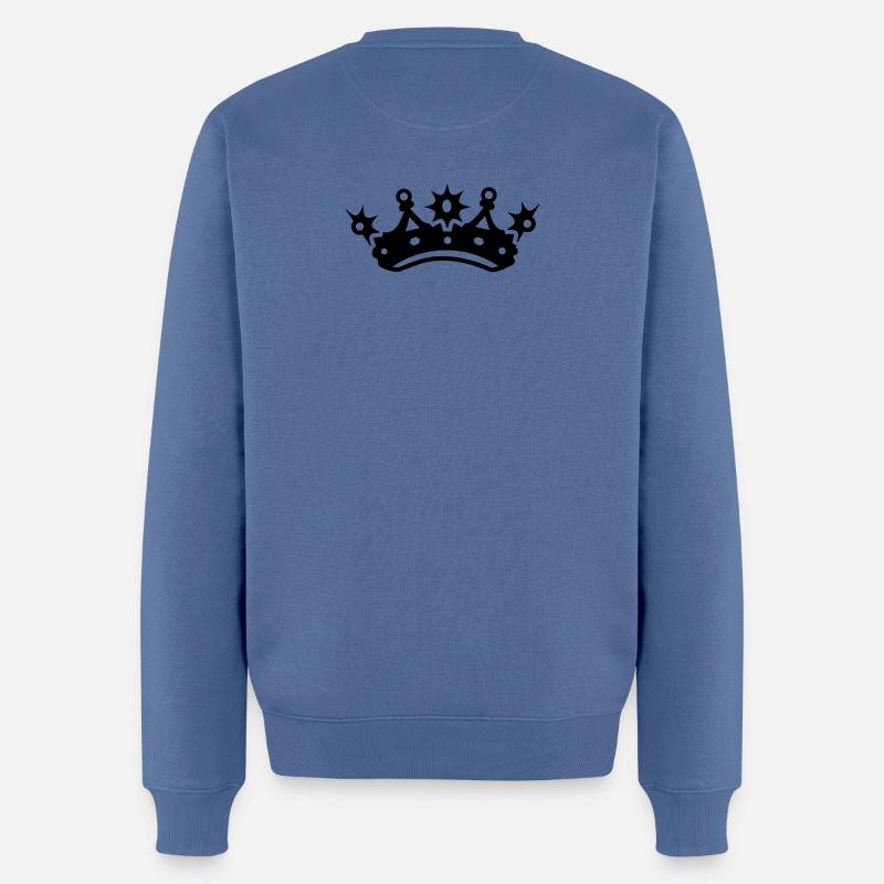 Diamant - Pull Premium bio Homme - bleu pigeon