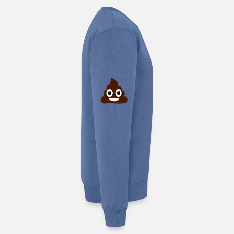 Shit - Männer Premium Bio Pullover - Taubenblau