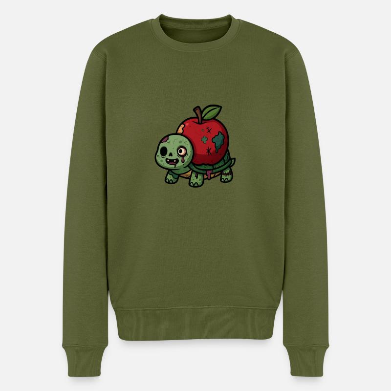 Crapaud zombie - Pull Premium bio Homme - kaki