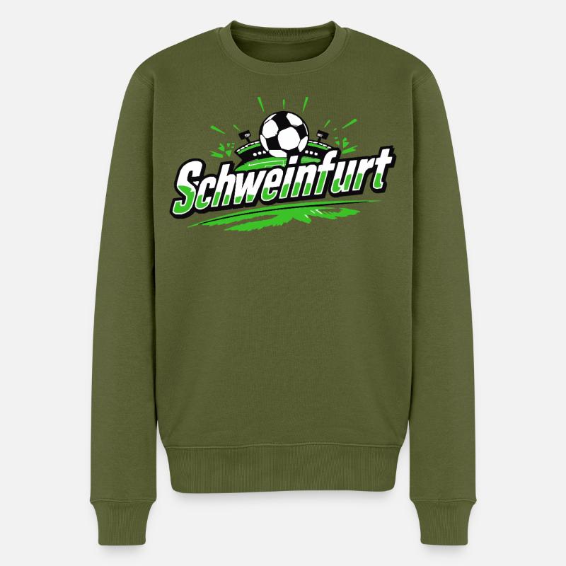Schweinfurt Fussball Fanartikel - Männer Premium Bio Pullover - Khaki