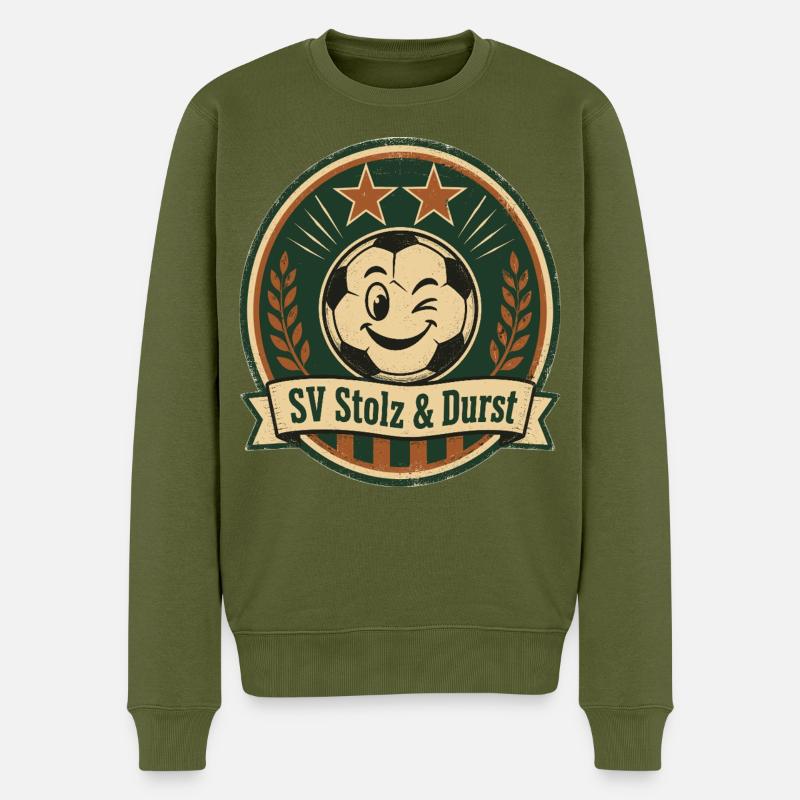 SV Stolz & Durst - Männer Premium Bio Pullover - Khaki