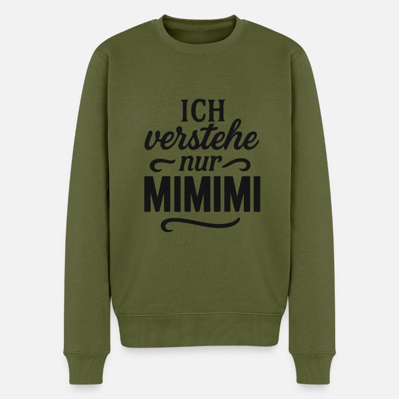 Mimimi dit bureau drôle - Pull Premium bio Homme - kaki