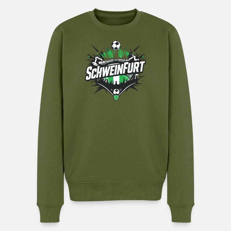 Schweinfurt Fussball - Männer Premium Bio Pullover - Khaki