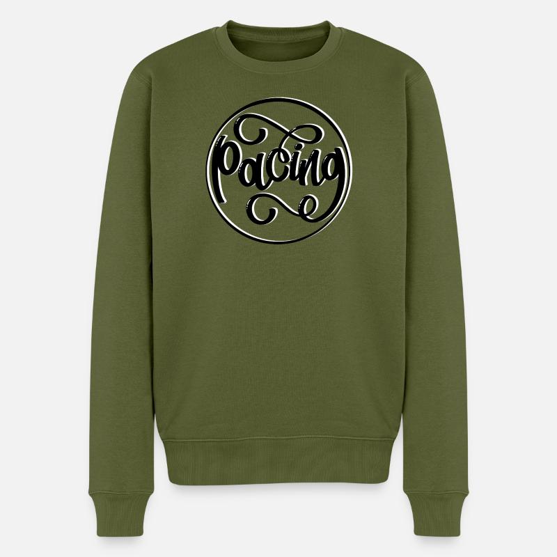 Pacing - Männer Premium Bio Pullover - Khaki