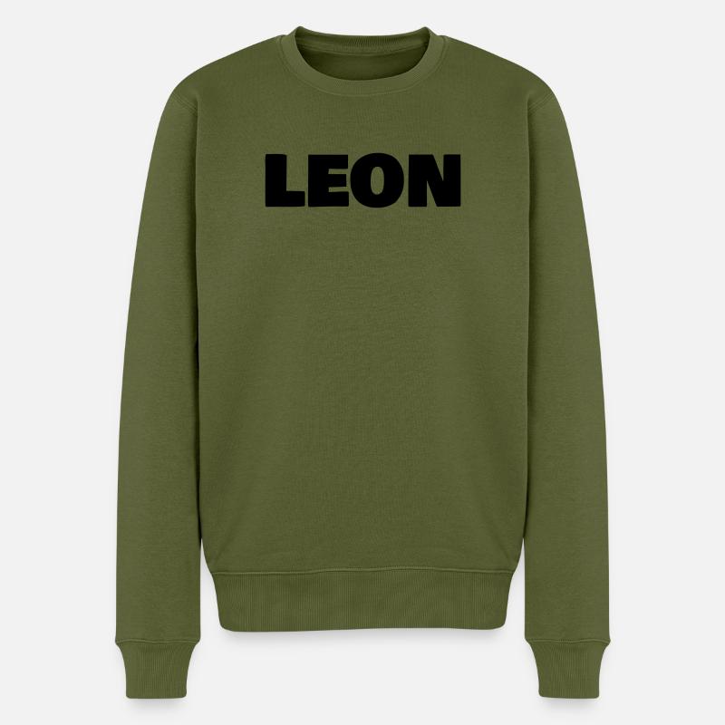 Léon - Pull Premium bio Homme - kaki