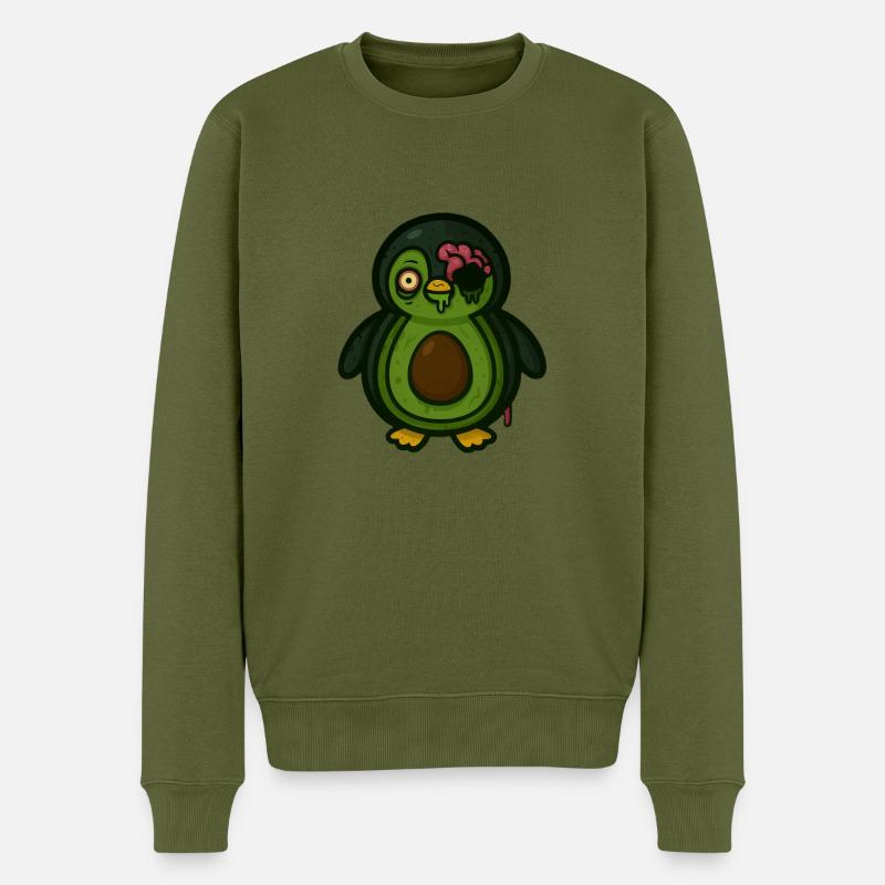Avocadoom - Männer Premium Bio Pullover - Khaki