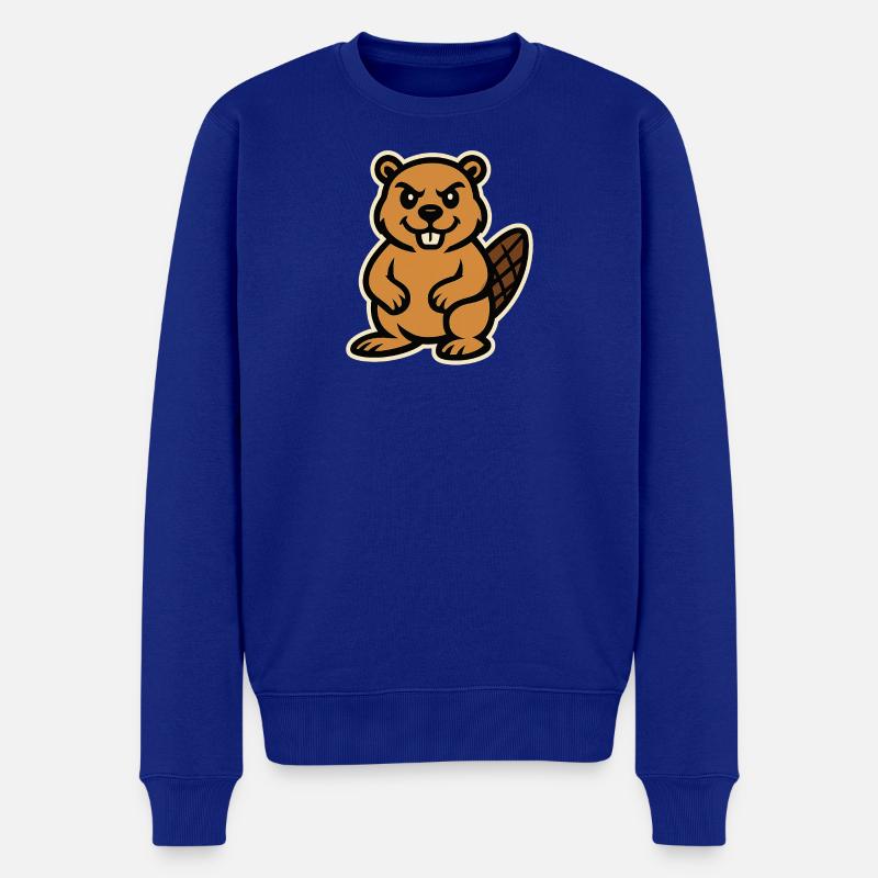 Biber - Männer Premium Bio Pullover - Royalblau