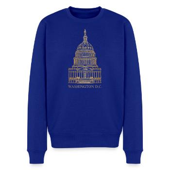 Capitole, siège du Congrès Washington D.C., États-Unis - Pull Premium bio Homme - bleu roi - Devant - Thijin (182cm)