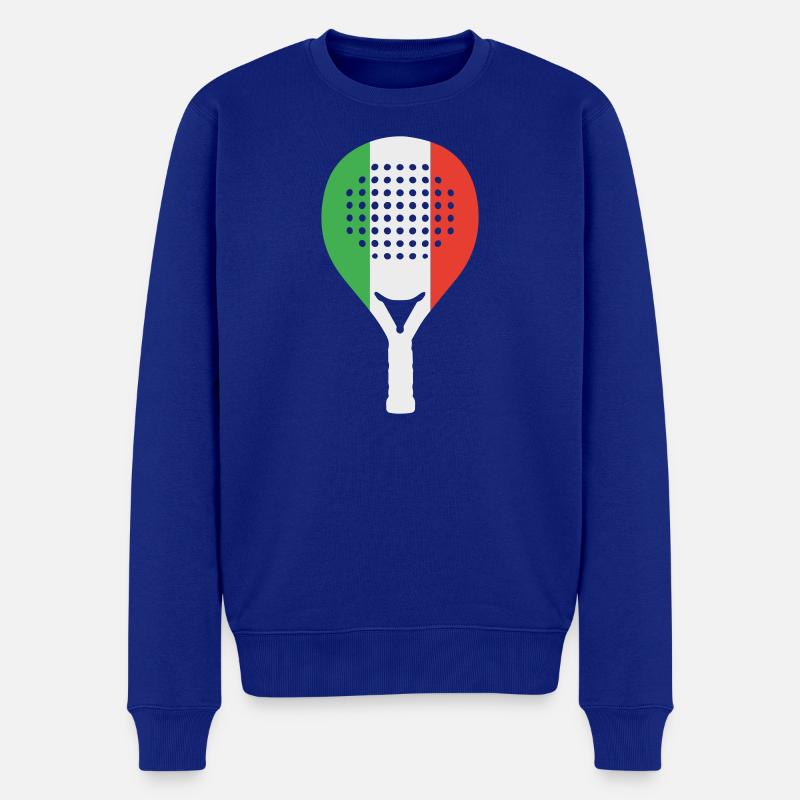 Padel-Italia - Pull Premium bio Homme - bleu roi
