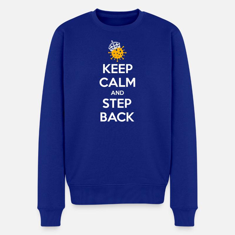 Restez calme et reculez - Pull Premium bio Homme - bleu roi