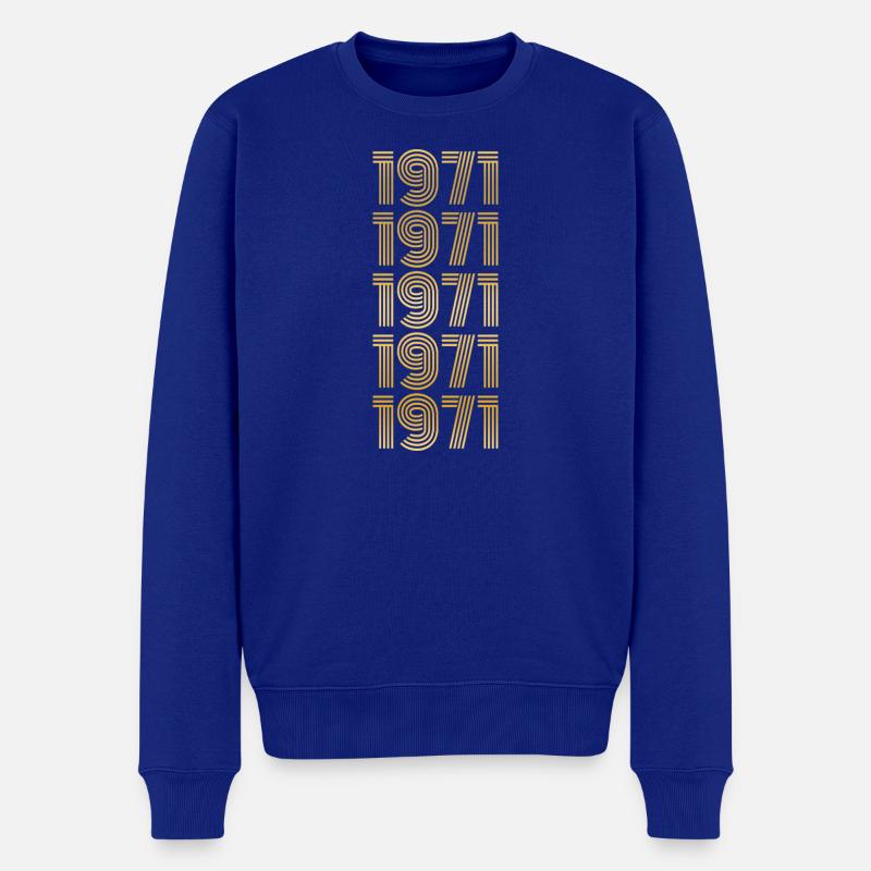 19 - Pull Premium bio Homme - bleu roi