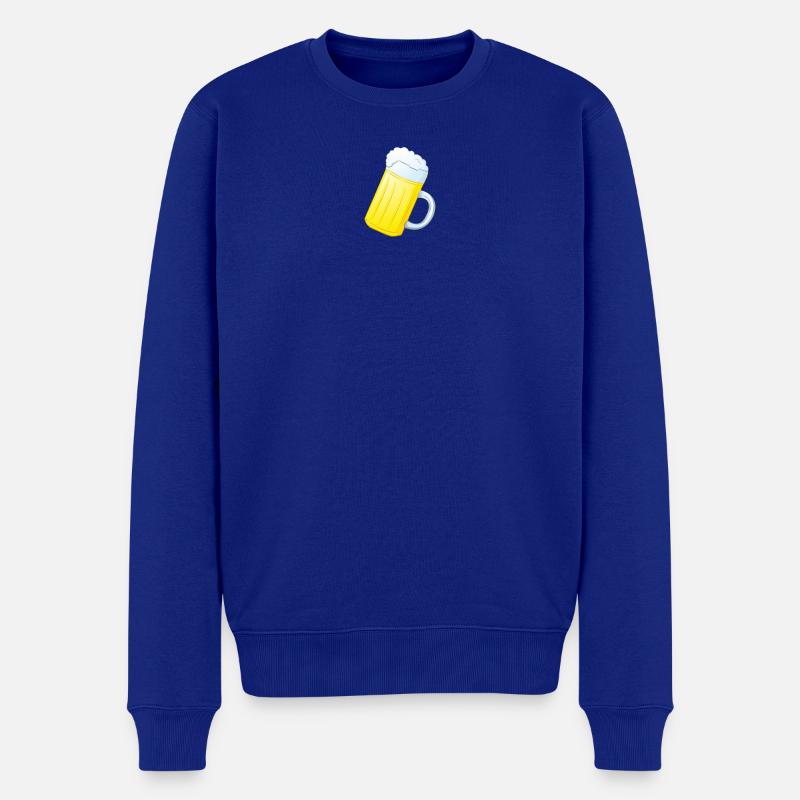 Bierkrug - Männer Premium Bio Pullover - Royalblau