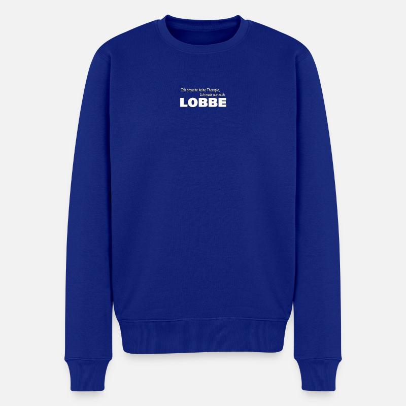 Therapie LOBBE - Männer Premium Bio Pullover - Royalblau