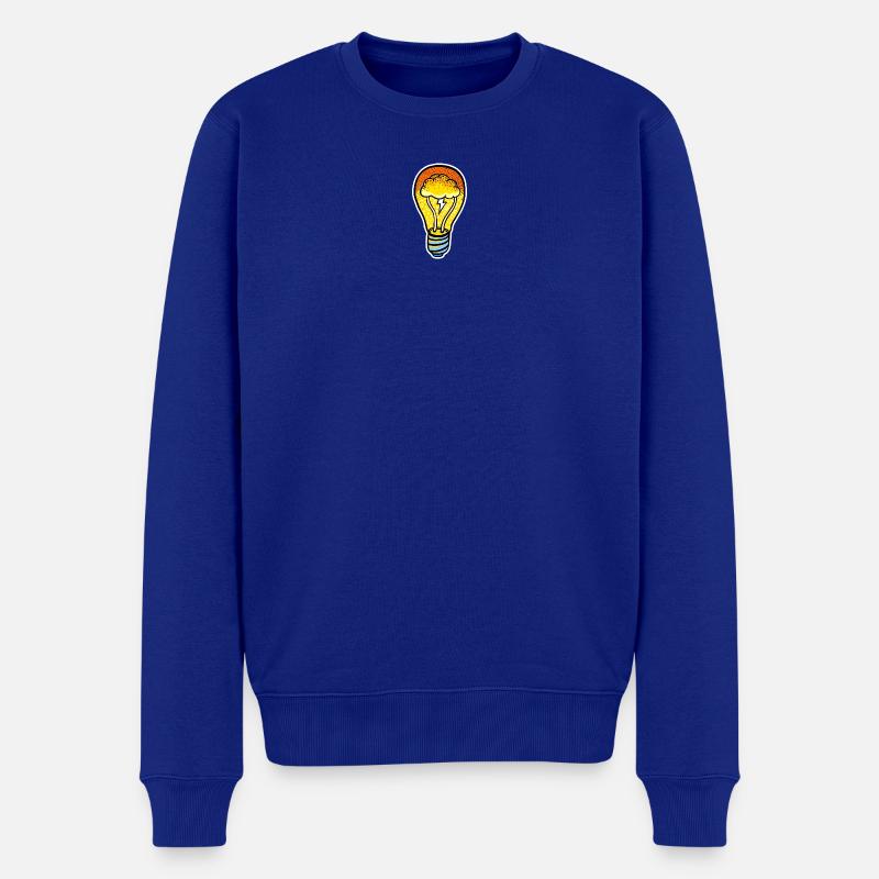 Eco Cloud Glühbirne - Männer Premium Bio Pullover - Royalblau