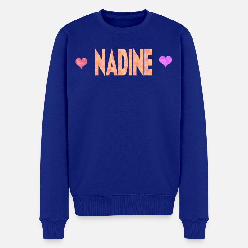 Nadine - Männer Premium Bio Pullover - Royalblau