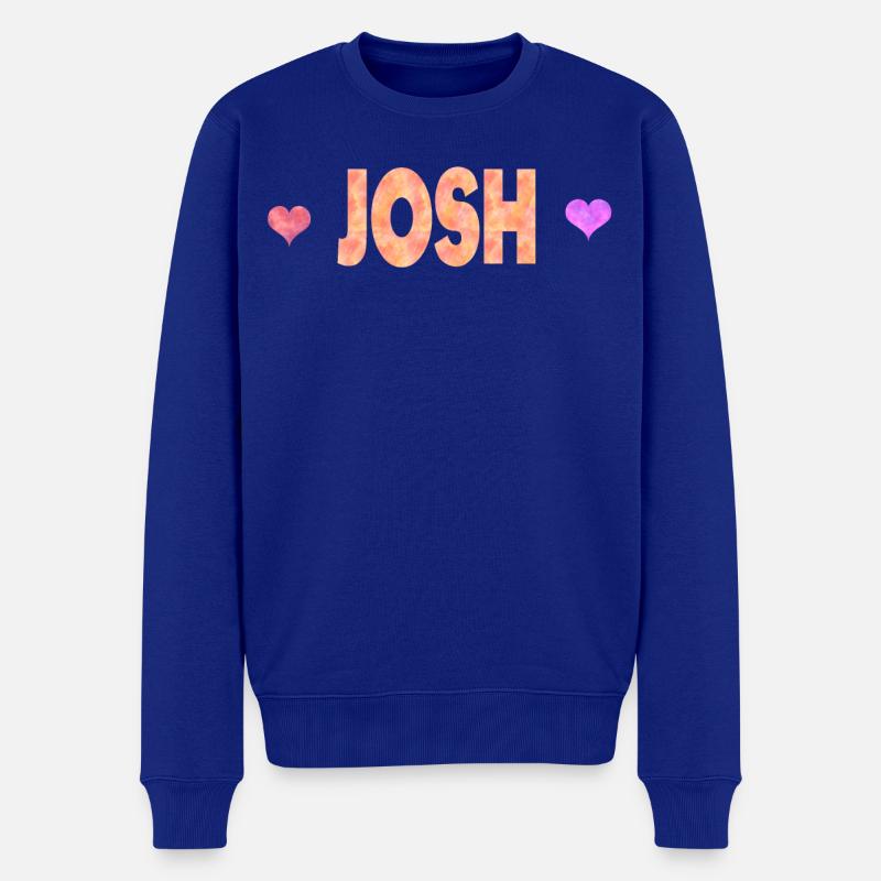 Josh - Männer Premium Bio Pullover - Royalblau