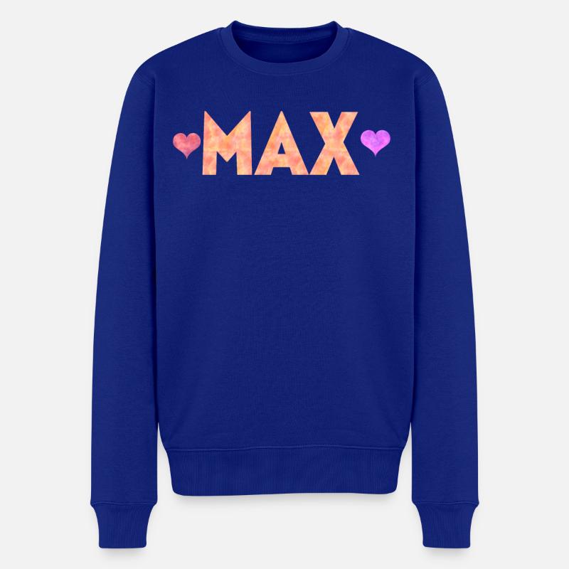 Max - Männer Premium Bio Pullover - Royalblau