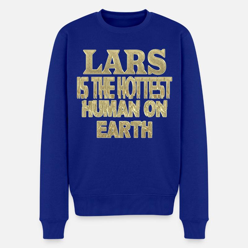 Lars - Männer Premium Bio Pullover - Royalblau