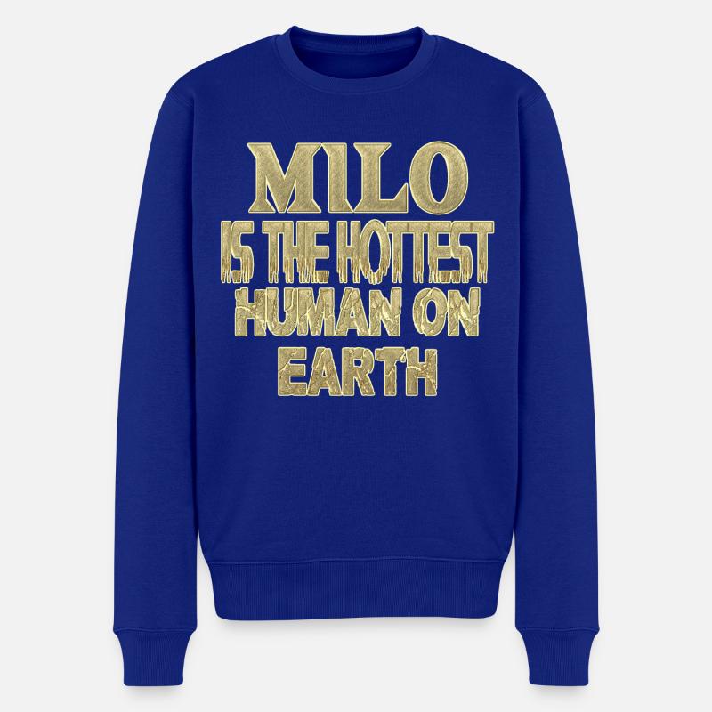 Milo - Pull Premium bio Homme - bleu roi