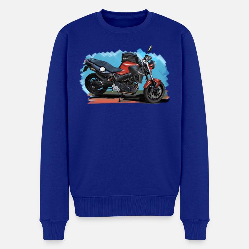 Motorrad - Männer Premium Bio Pullover - Royalblau