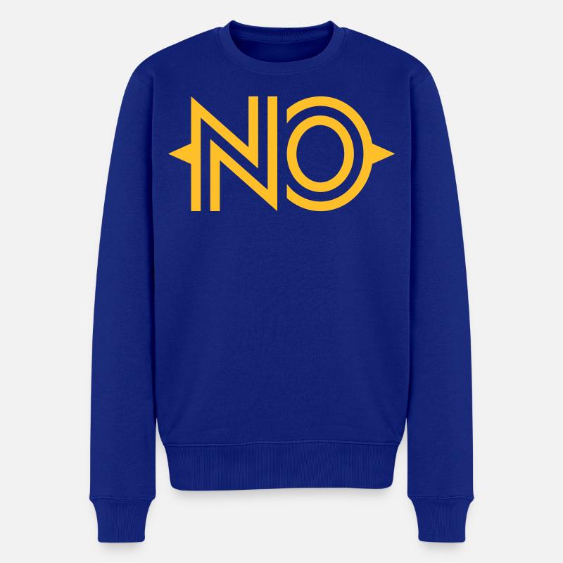 NEIN - Männer Premium Bio Pullover - Royalblau