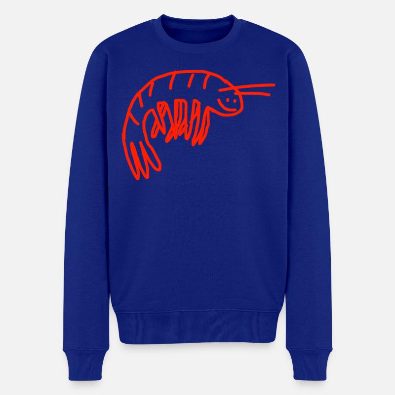 Shrimp - Männer Premium Bio Pullover - Royalblau