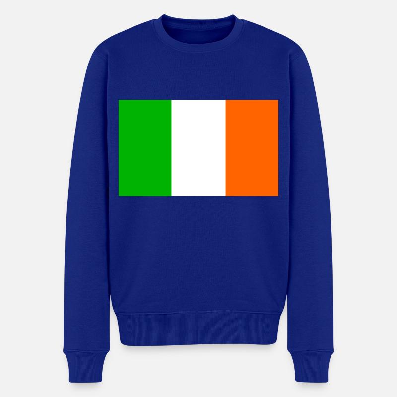 Irische Flagge - Männer Premium Bio Pullover - Royalblau