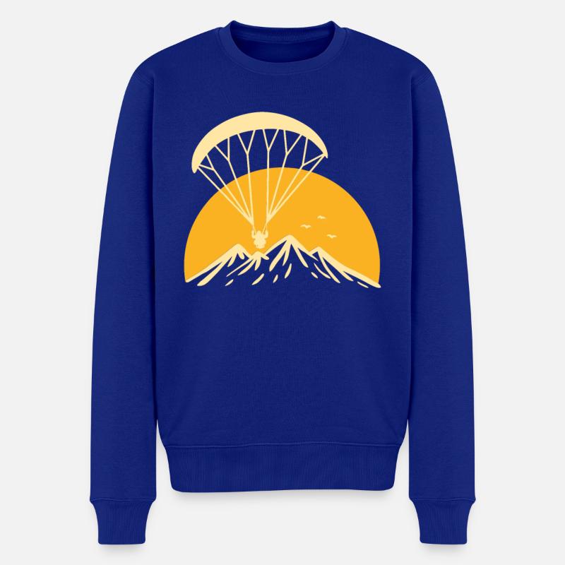 Paramotoring Retro - Männer Premium Bio Pullover - Royalblau