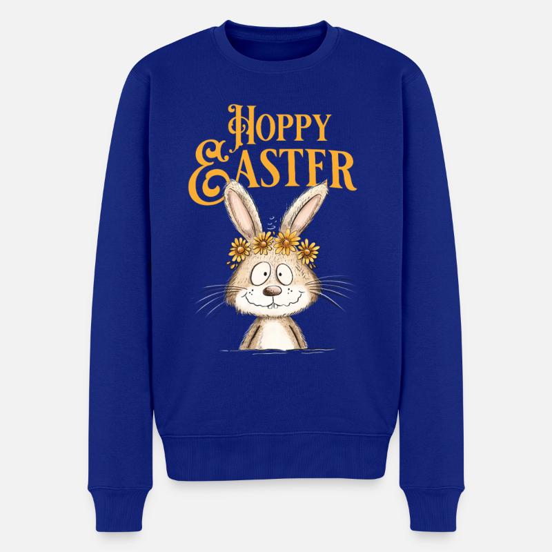 Joyeuses Pâques Lapin de Pâques - Pull Premium bio Homme - bleu roi