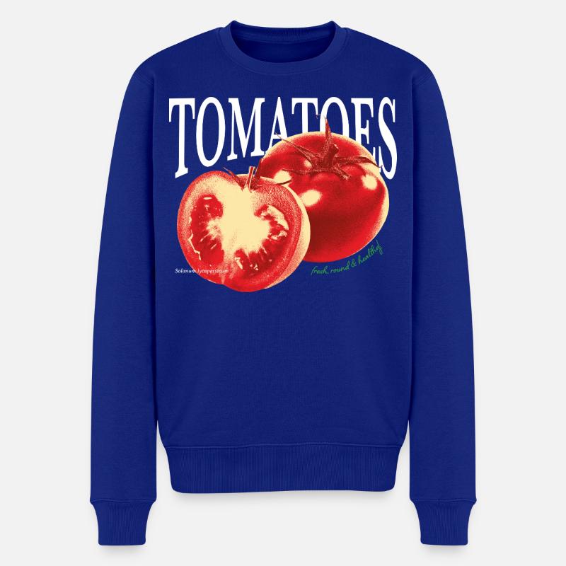 Tomatoes – Frisches Foodie-Statement - Männer Premium Bio Pullover - Royalblau