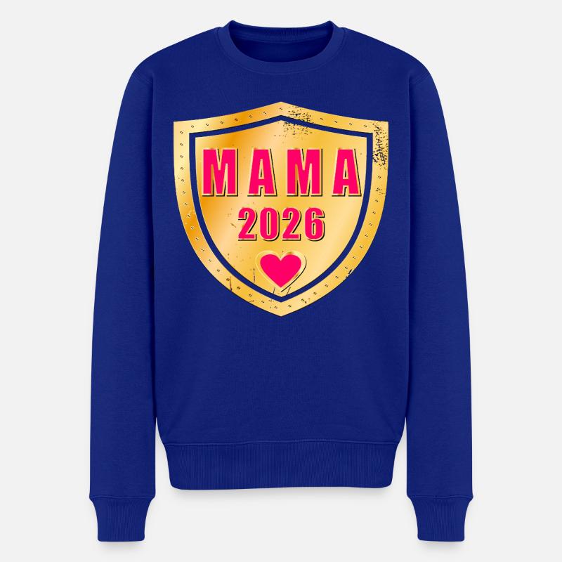 GROSSESSE 2026 MUM - Pull Premium bio Homme - bleu roi
