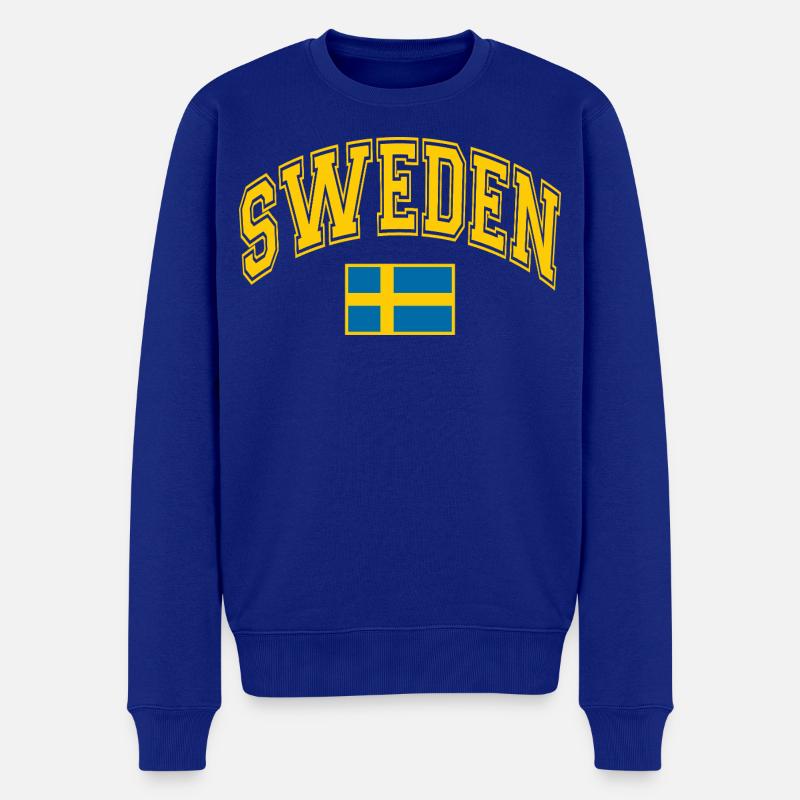 Schweden Flagge - Männer Premium Bio Pullover - Royalblau