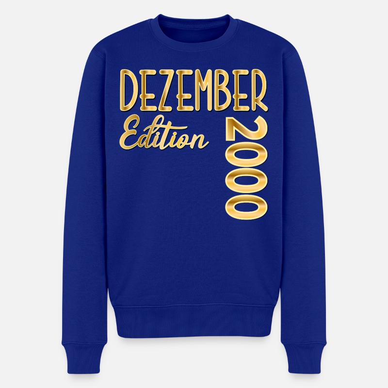 26. ANNIVERSAIRE 2000 DÉCEMBRE - Pull Premium bio Homme - bleu roi